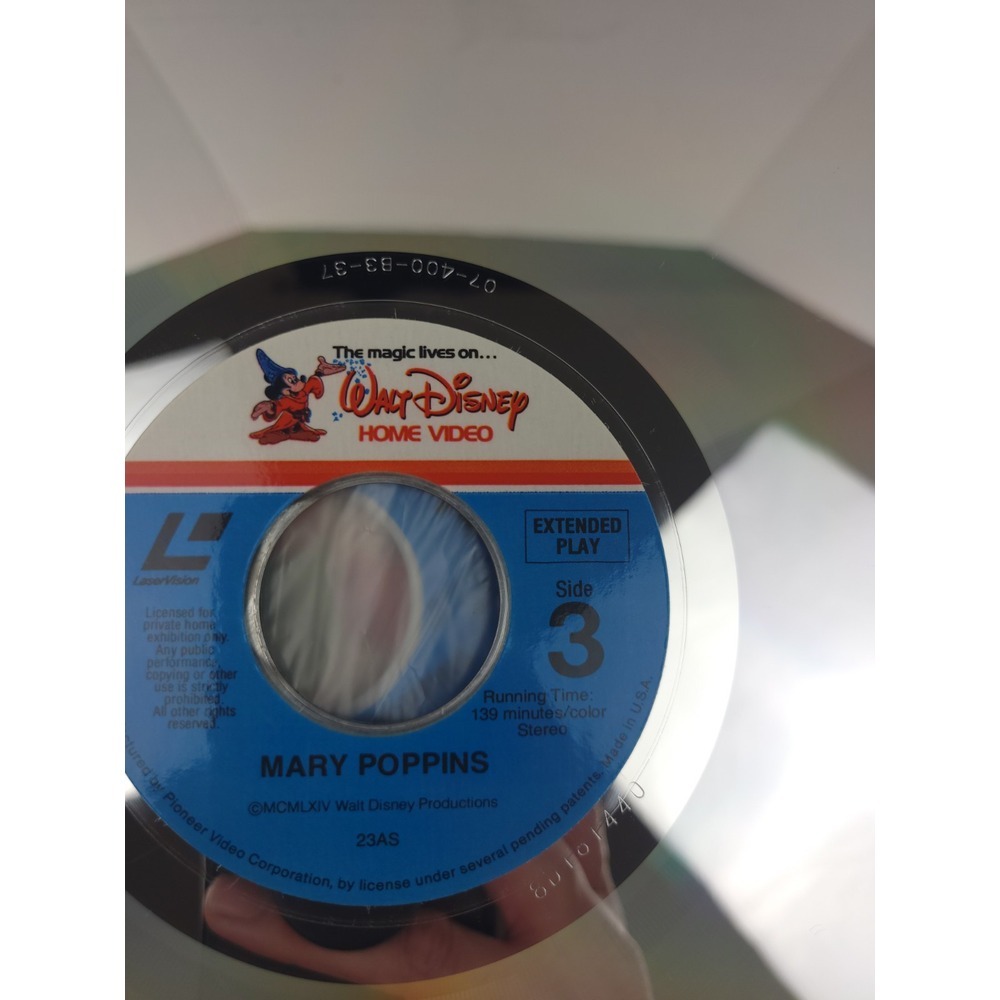 Vintage Walt Disney Home Video Pollyanna & Mary Poppins Laser‎ Videodisc Album - Picture 13 of 13